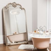 Gallery Direct Palazzo Leaner Mirror - Silver