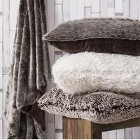 gallery direct wolf chocolate throw