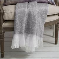 Gallery Direct Chic Faux Mohair Grey Throw