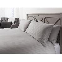 Gallery Direct Strada Quilt Silver Cover Set