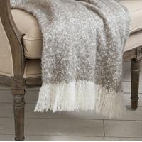 Gallery Direct Chic Faux Mohair Taupe Throw