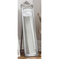 Gallery Direct Lambeth Wood Cheval Mirror - Silver