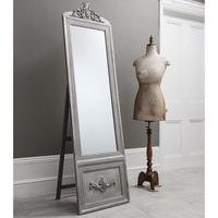 gallery direct belvedere vintage cheval mirror silver