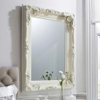 Gallery Direct Carved Louis Mirror - Cream