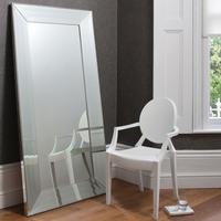 gallery direct ferrara leaner mirror silver