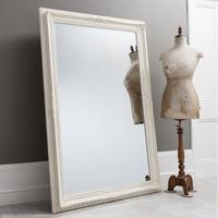 Gallery Direct Buckingham Mirror - Vintage White 69inch