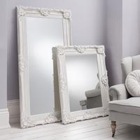 gallery direct stretton leaner white mirror