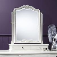 gallery direct chic chalk 2 drawer mirror