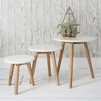 Gallery Direct Bergen White Nest Of Table