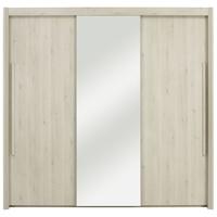 Gami Siena Whitewashed Pine Sliding Wardrobe - 3 Door