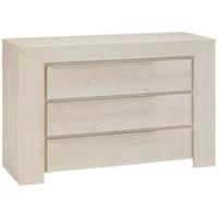 gami sarlat cherry white chest of drawer 3 drawer