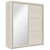 Gami Sarlat Cherry White Sliding Wardrobe - 2 Door with Mirror