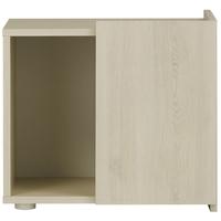 gami siena whitewashed pine bedside cabinet 1 door right side