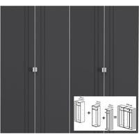 gautier odea titan textile door wardrobe w 210cm