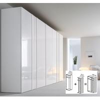 Gautier Odea White Lacquered Glass Door Wardrobe - W 120cm