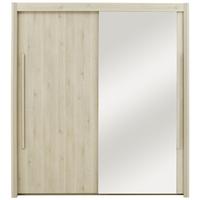 Gami Siena Whitewashed Pine Sliding Wardrobe - 2 Door