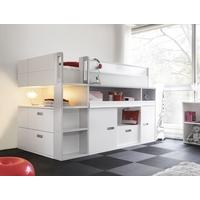 Gautier Dimix White and Grey Compact Top Bunk Bed