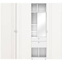 Gautier Odea White Lacquered Vanity Unit with Icy White Textile Wardrobe - 3 Door