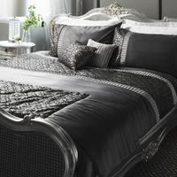 Gallery Direct Deco Sequin Quilt Cover Set Charcoal Double