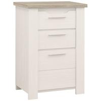 gami toscane bleached ash jelly cupboard 1 door 2 drawer