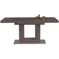 gautier setis smoked walnut dining table rectangular extending