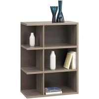 gautier talmont grey walnut bookcase low module