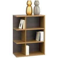gautier talmont brown walnut bookcase low module