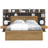 Gautier Talmont Brown Walnut Bed Composition 1