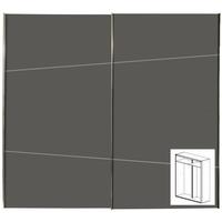 Gautier Odea Grey Lacquered Glass Sliding Wardrobe - W 180cm