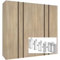 Gautier Odea Smoked Oak Wardrobe - W 270cm