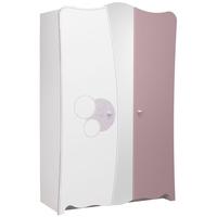 Gami Elisa White and Lilac Pink Wardrobe - 2 Door