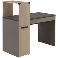 gami jimi oak and grey desk 1 door 1 drawer