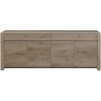 Gami Sha Smoky Oak Sideboard - 4 Door 2 Drawer