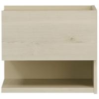 Gami Siena Whitewashed Pine Bedside Cabinet - 1 Drawer Right Side