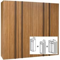 Gautier Odea Brown Walnut Wardrobe - W 180cm (2 x 90cm)