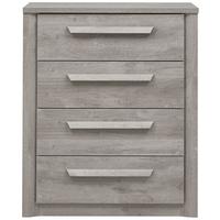 Gami Eden Grey Oak Chest of Drawer - 4 Drawer