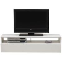 Gautier Adulis White Lacquered Niche TV Unit with Drawer