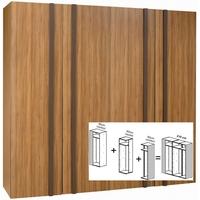 Gautier Odea Brown Walnut Wardrobe - W 210cm