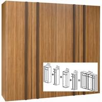 Gautier Odea Brown Walnut Wardrobe - W 270cm