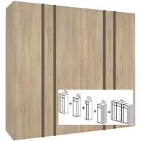 Gautier Odea Smoked Oak Wardrobe - W 300cm (2 x 60cm + 2 x 90cm)