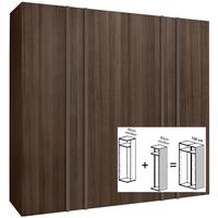 Gautier Odea Smoked Walnut Wardrobe - W 120cm