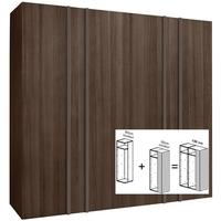 gautier odea smoked walnut wardrobe w 150cm