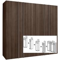 Gautier Odea Smoked Walnut Wardrobe - W 240cm (4 x 60cm)