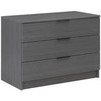 gami brooklyn sunset pine and black chest of drawer 3 drawer