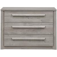 Gami Eden Grey Oak Chest of Drawer - 3 Drawer