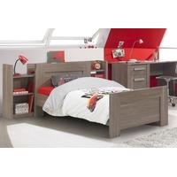 Gami Hangun Charcoal Oak Bed with Cosy Headboard