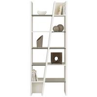 gautier brem smoked oak white bookcase