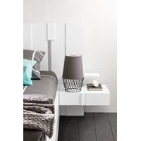 Gautier Symphonie White Bedside Shelf - 1 Drawer 55cm