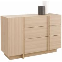 gautier symphonie natural oak chest of drawer 1 door 5 drawer