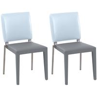 Gautier Graphite Seat with Mistral Rectangular Back Dining Chair (Pair)